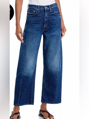 MOTHER The Half Pipe High Rise Ankle Wide Leg Jeans